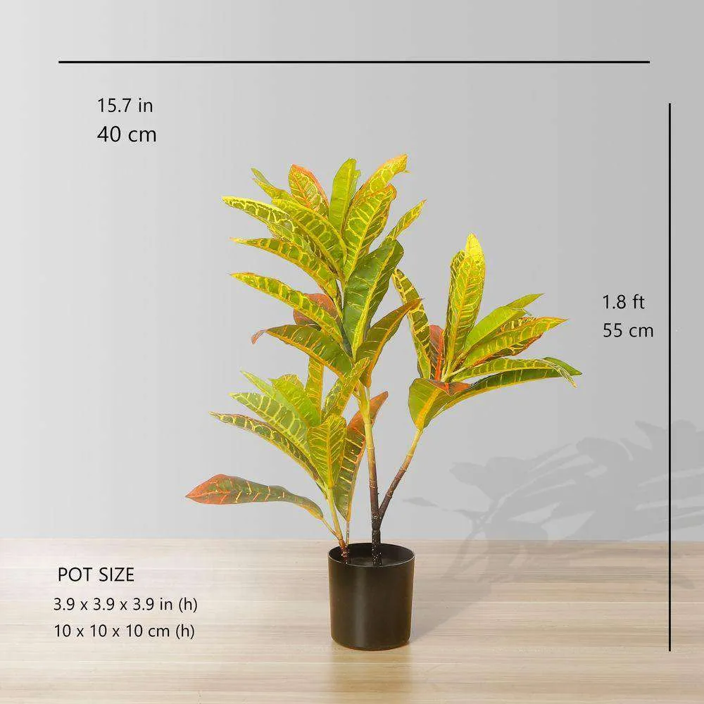 Künstliche Crotons Topfpflanze