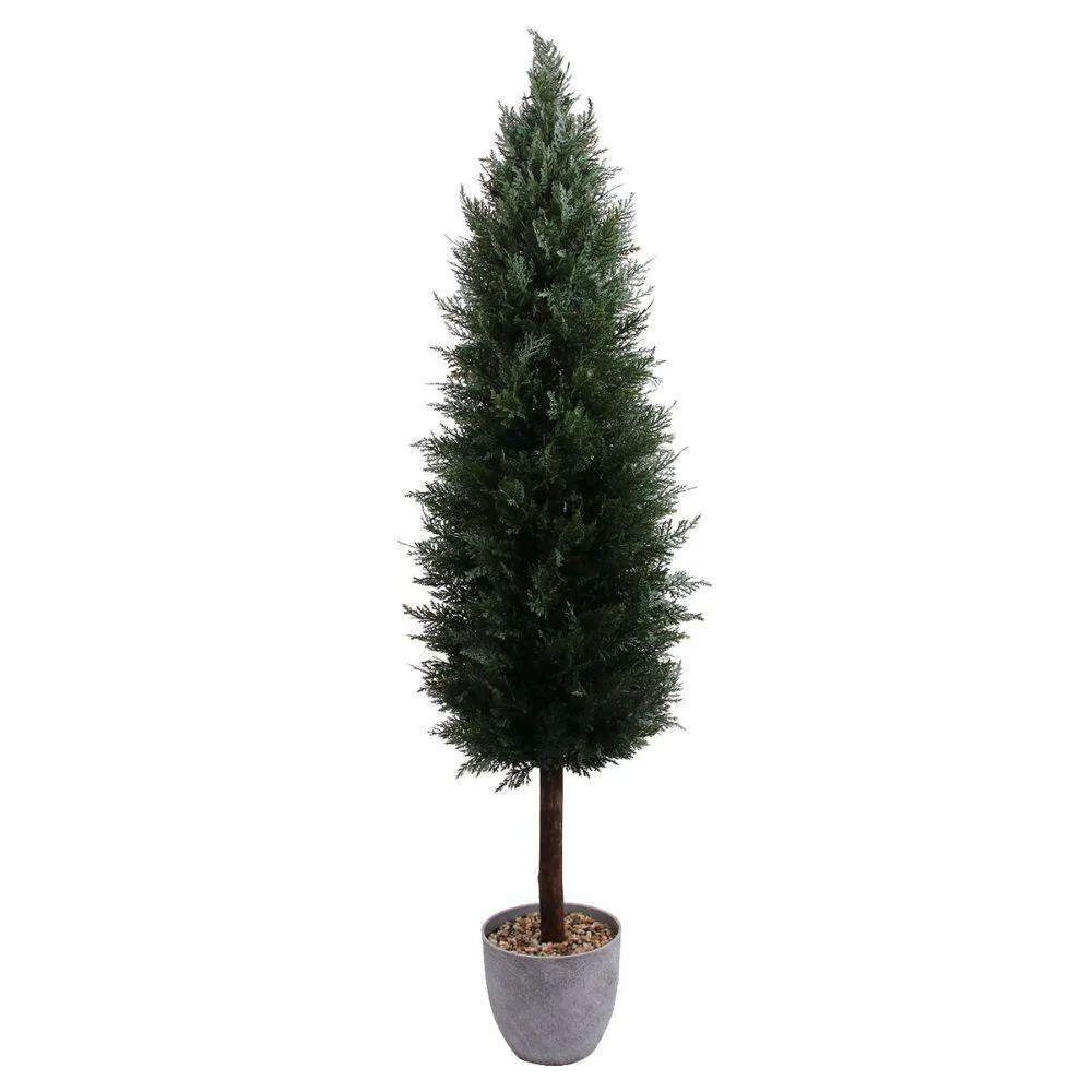 Faux Topfzedern -Topiary -Pflanze (Mehrfachgröße)