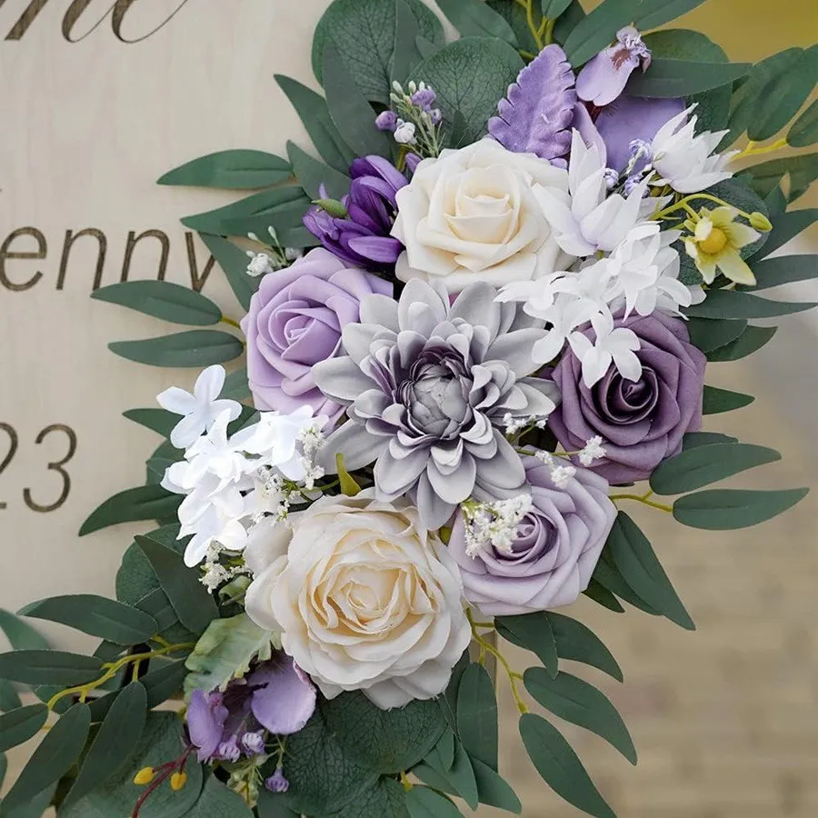 Seniorenschild Blume lila