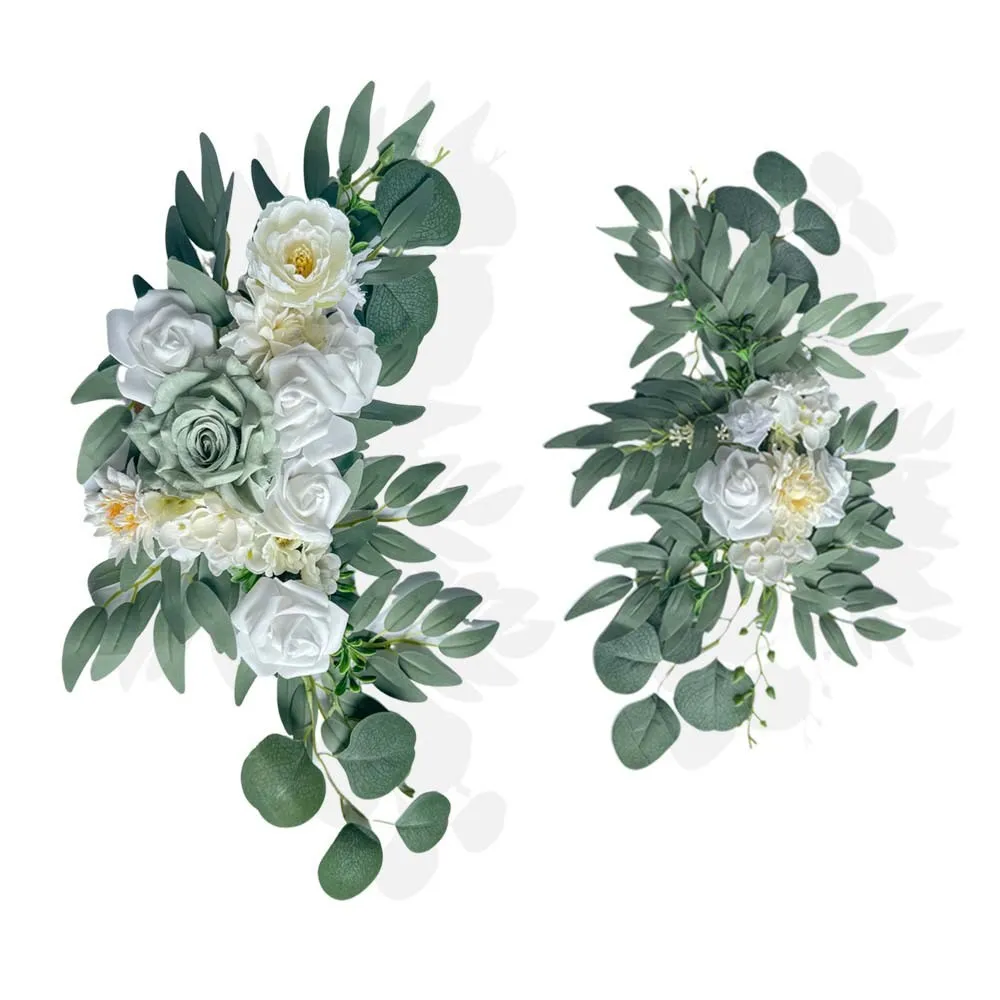 Zeichen Blume grün und weiß
