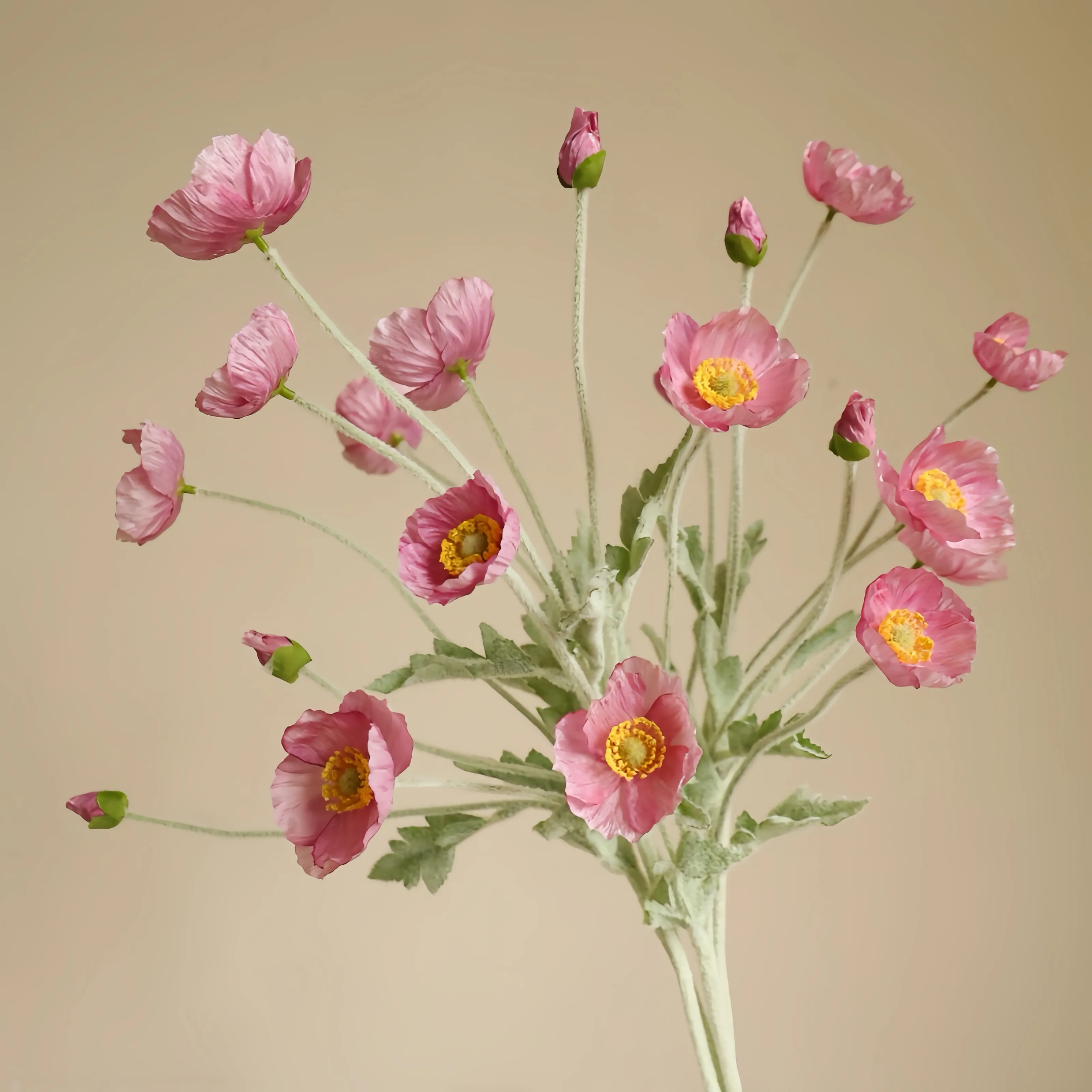 Faux gefockte mohnblüte Arrangement