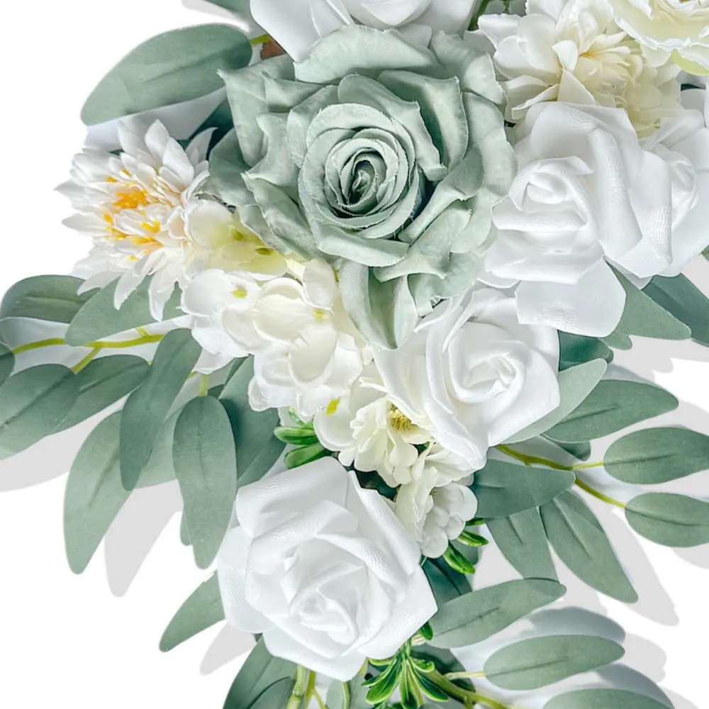 Zeichen Blume grün und weiß
