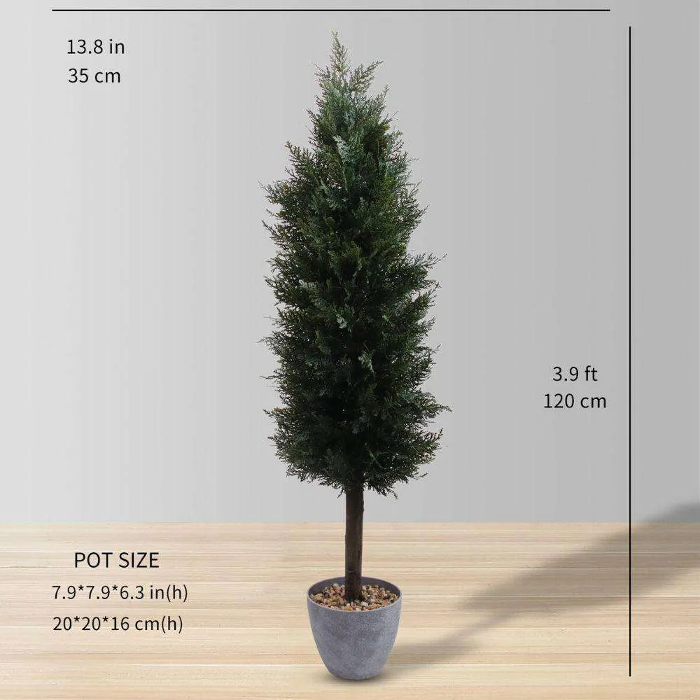 Faux Topfzedern -Topiary -Pflanze (Mehrfachgröße)