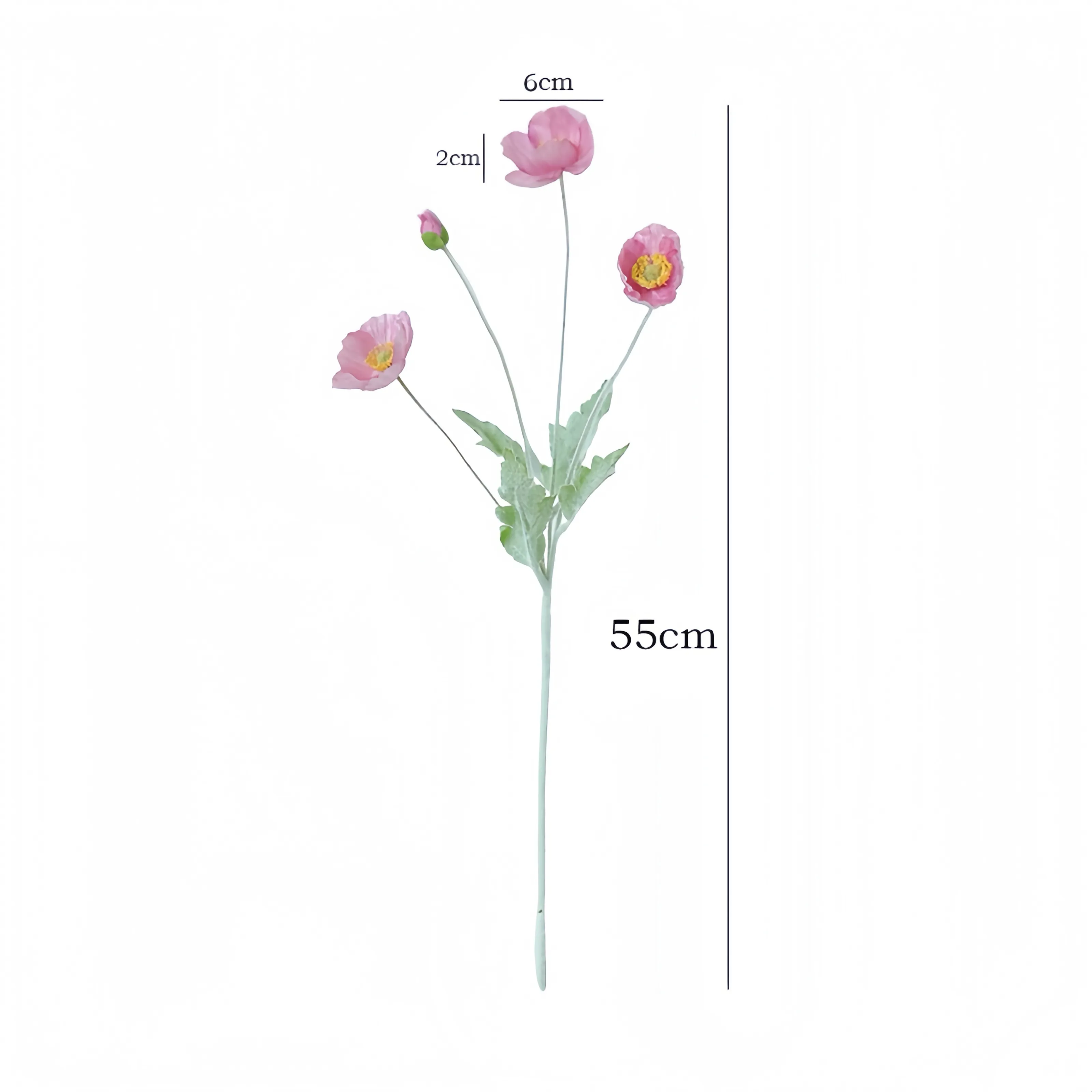 Faux gefockte mohnblüte Arrangement