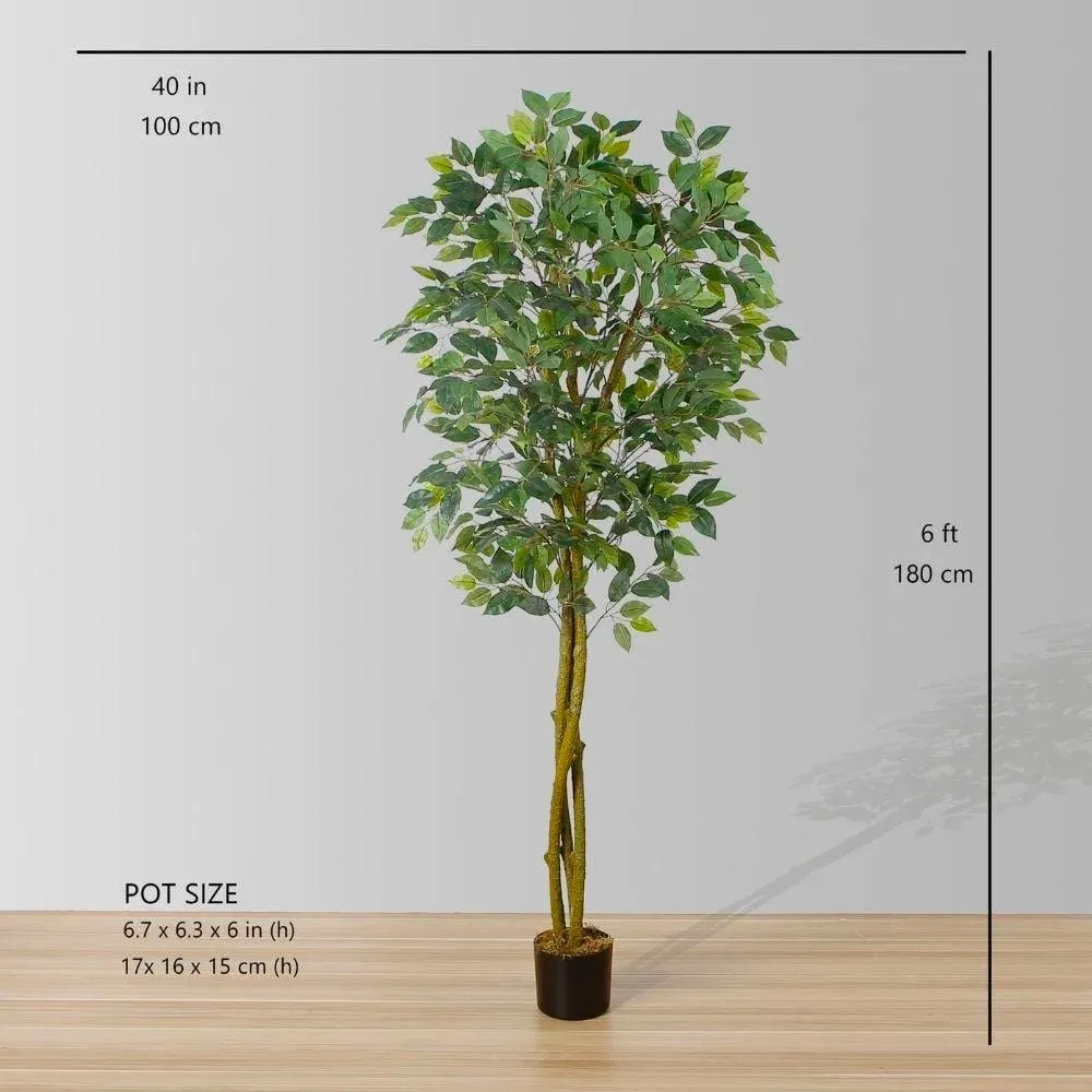 Künstliche Ficus -Baum -Topfpflanze (mehrere Größen)