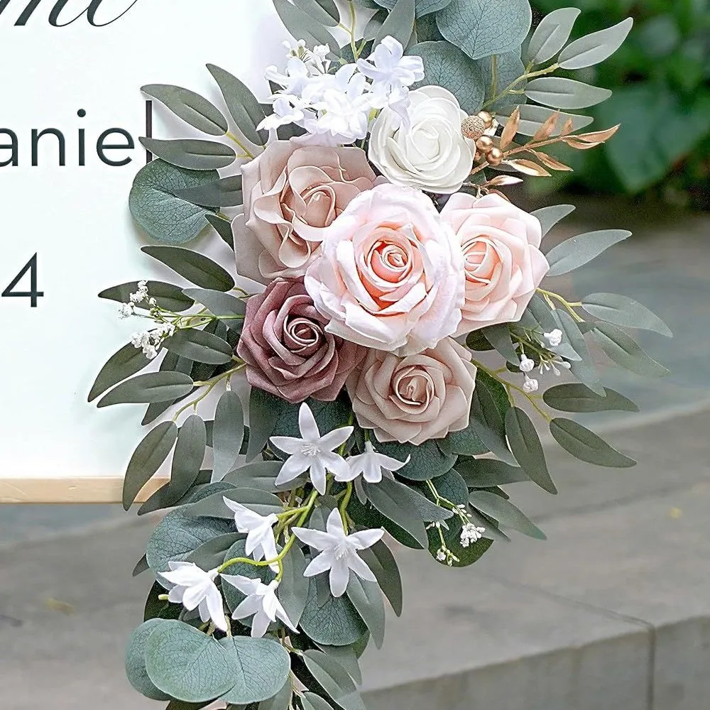 Seniorenschild Blume grau Pink