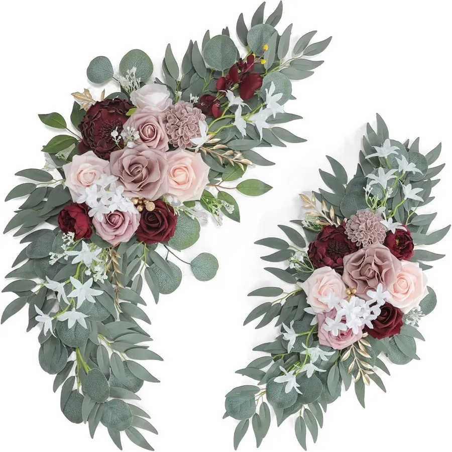 Seniorenschild Blume grau Pink & Burgund