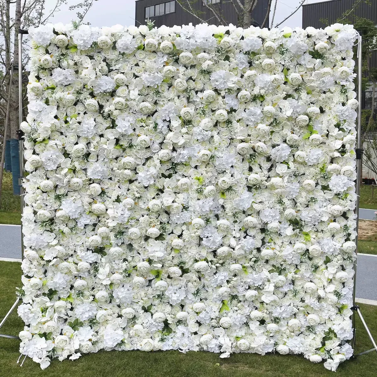 Ybliouke Blumenwand Stoff rauft Vorhang Blumener Kulisse Hochzeitsfeier Vorschlag Dekor Dekor