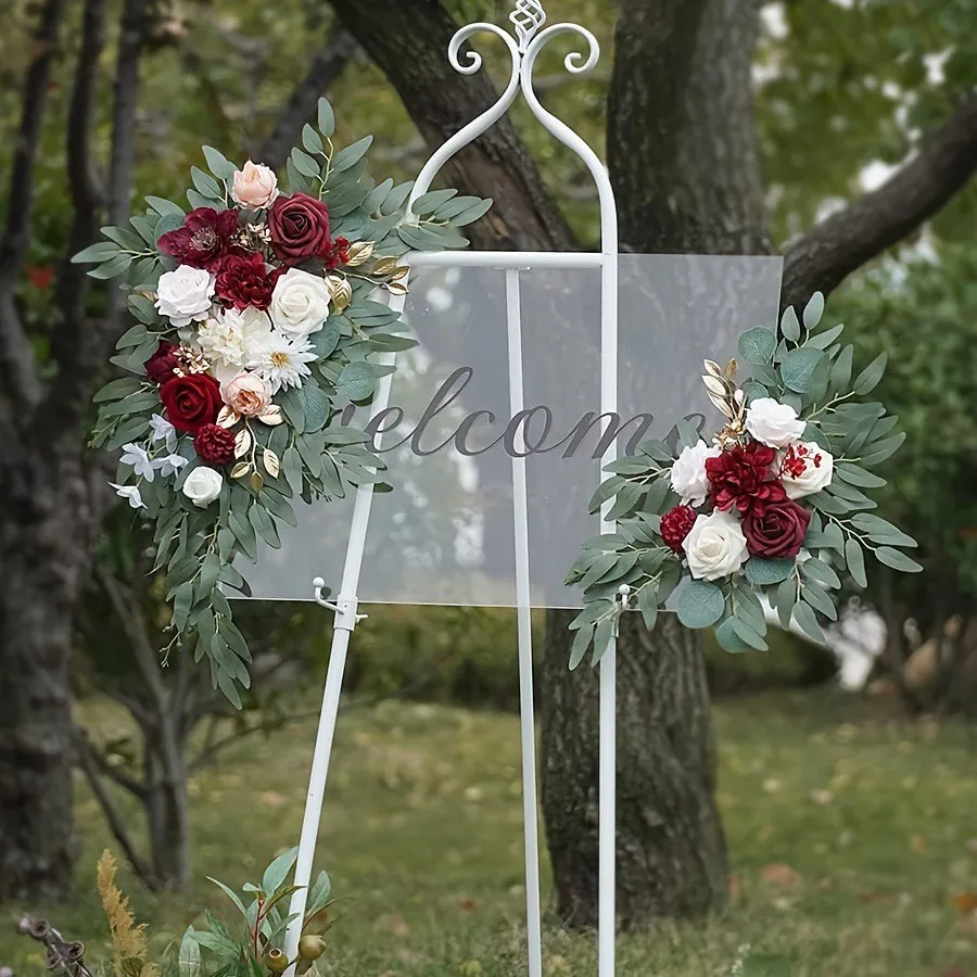 Seniorenschild Blume Rot & Weiß