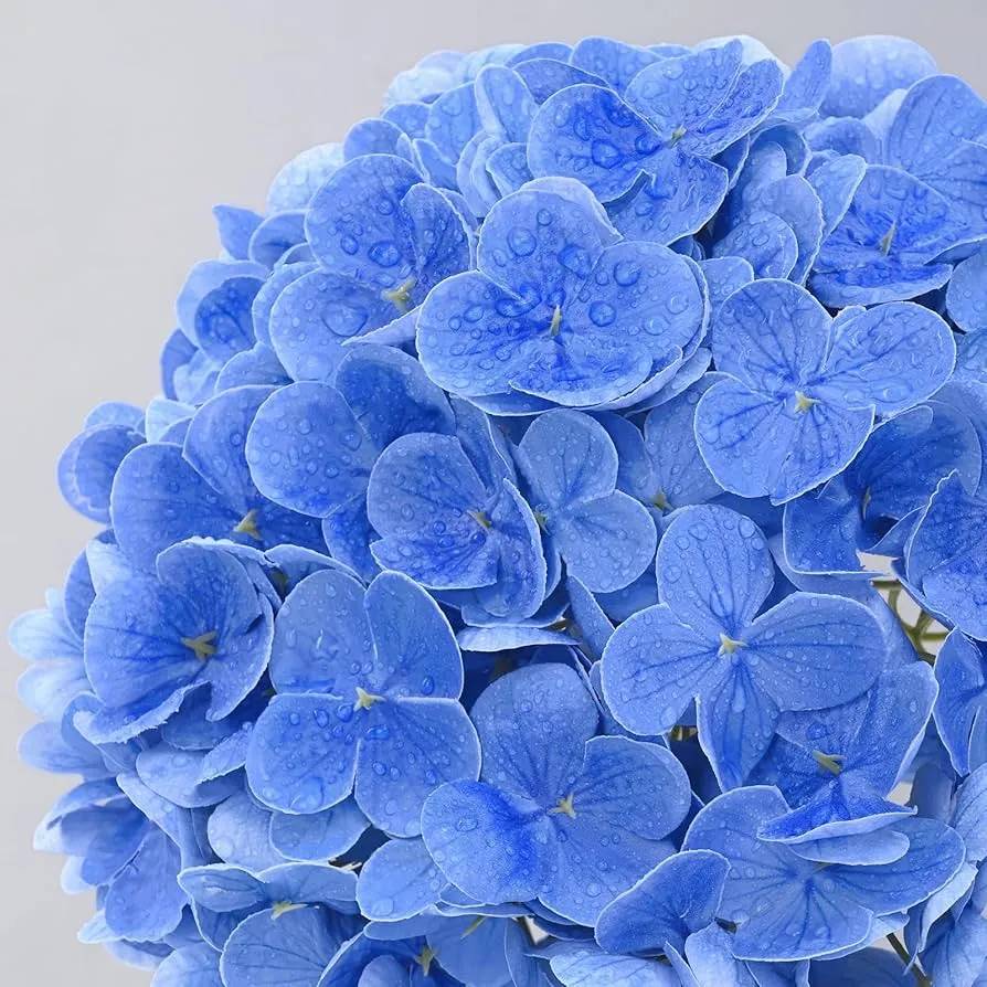 Falsche Blumen echte Berührung Hortensie