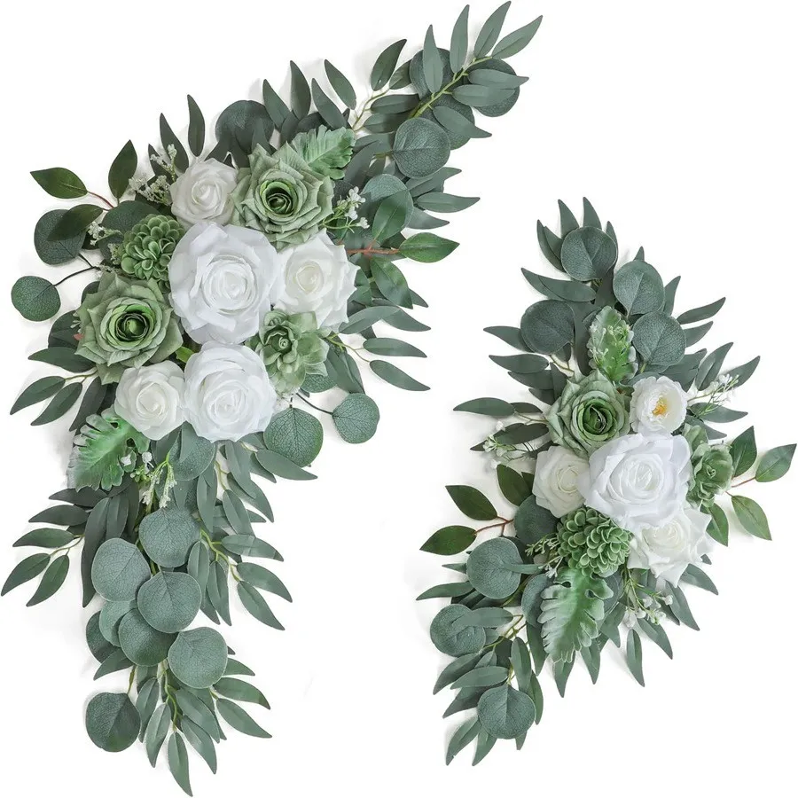 Senior Zeichen Blume Grün und Weiß