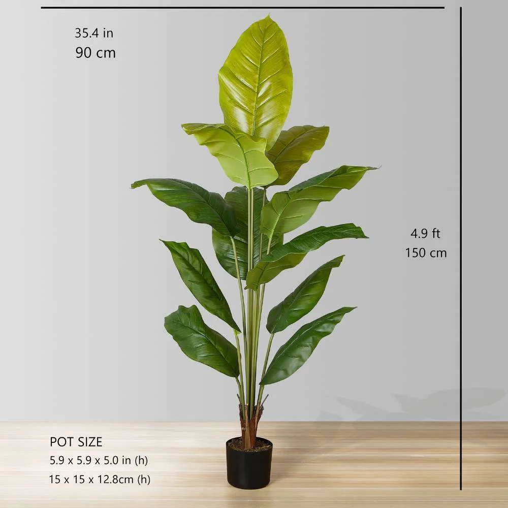 Künstliche Spathiphyllum -Blattpopfpflanze (mehrere Größen)