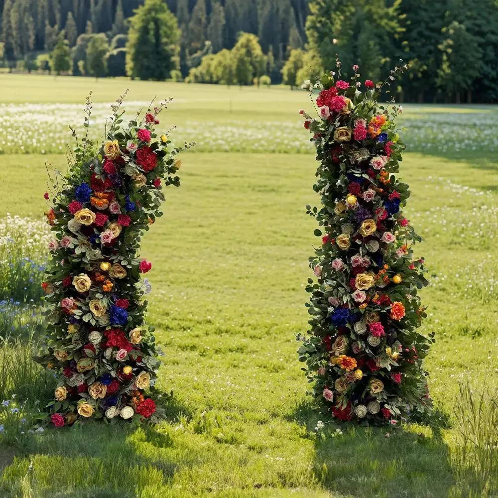 Blumenbogen Blumensäulen für Partydekor inklusive Rahmen