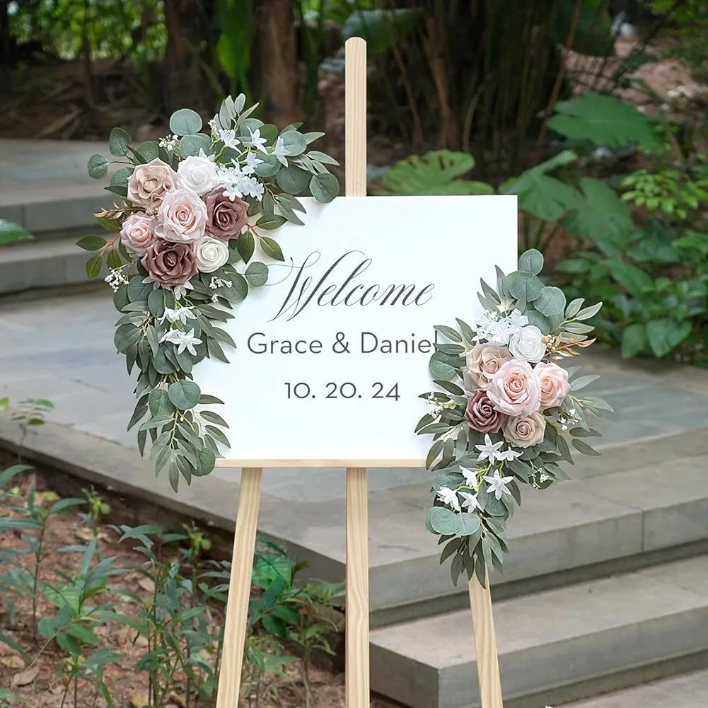 Seniorenschild Blume grau Pink