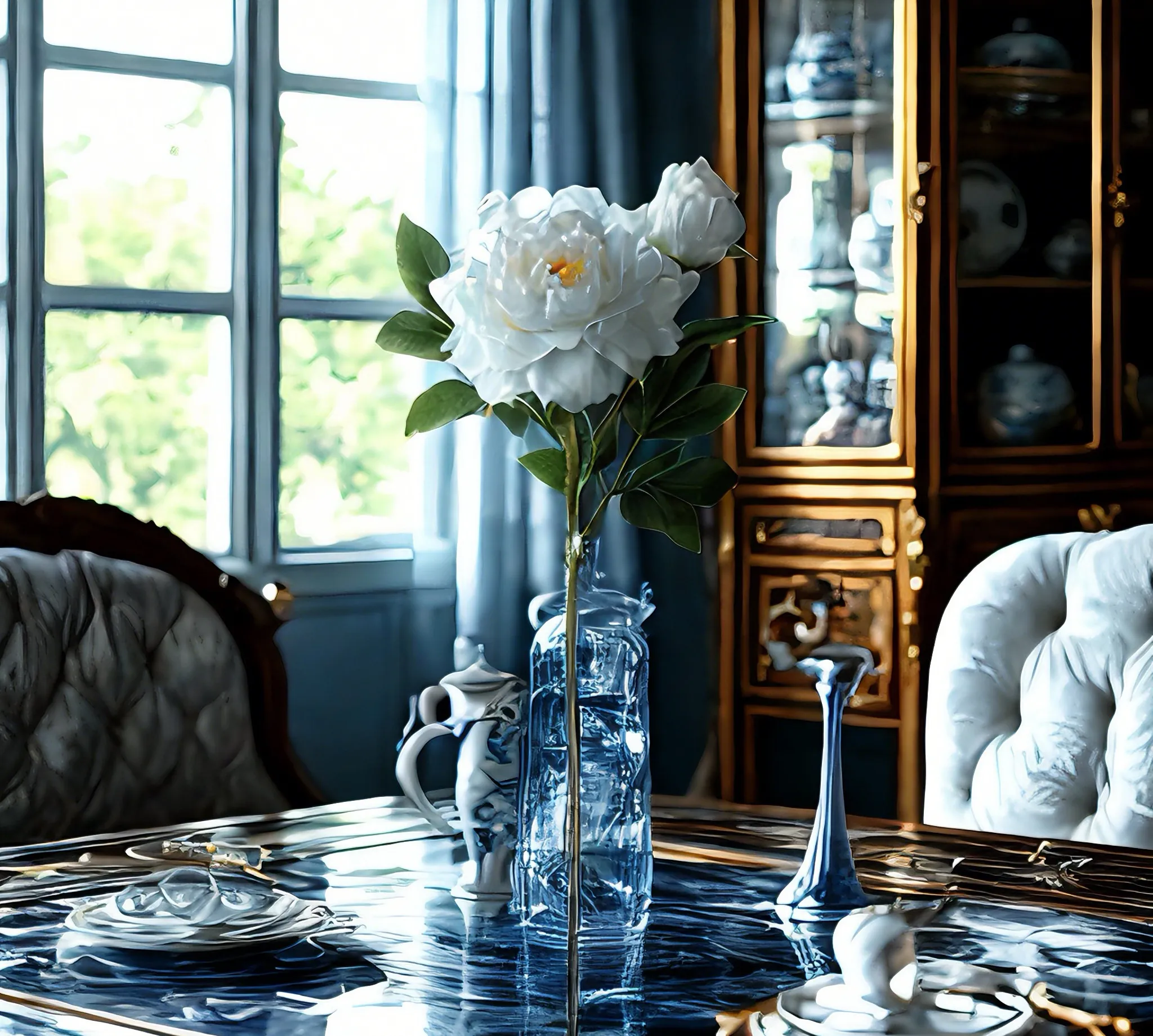 Deluxe Pfingstrose gefälschte Blume