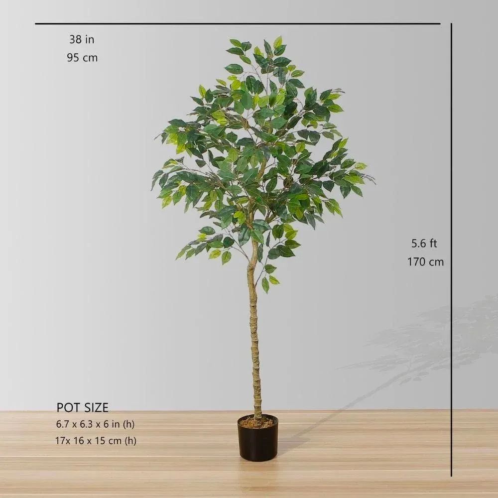 Künstliche Ficus -Baum -Topfpflanze (mehrere Größen)