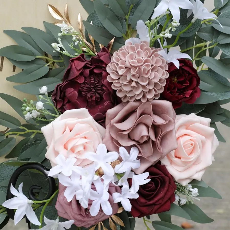 Seniorenschild Blume grau Pink & Burgund
