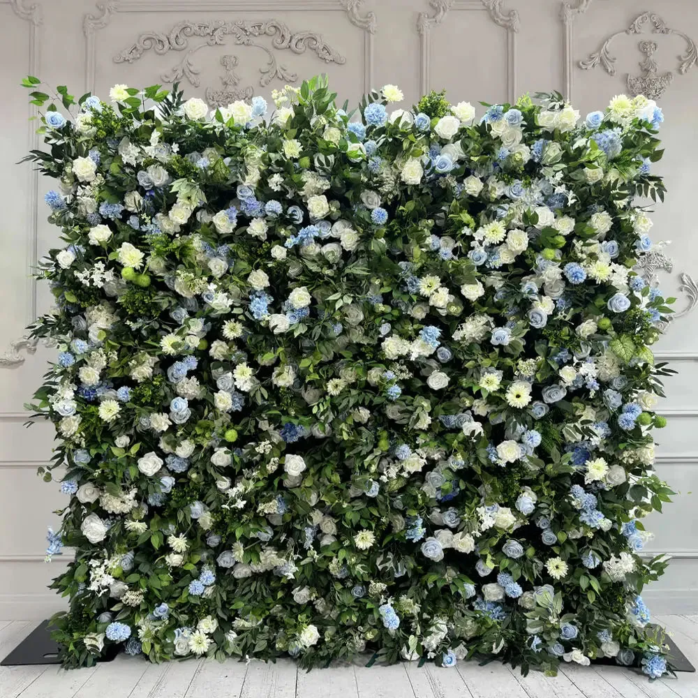 Blumenwandgrün künstlicher Stoff rauft Vorhang Blumenkulisse für Party