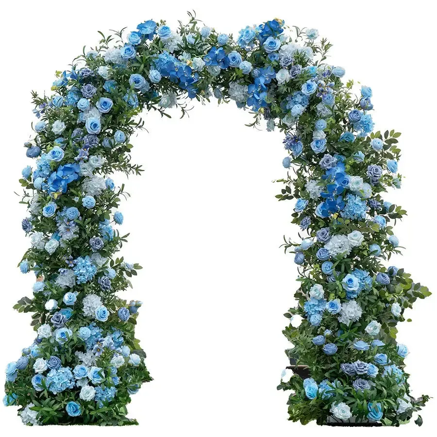 Blumenbogen künstliche Blumen Hintergrund Vorschlag Vorschlag Hochzeitsfeierdekoration
