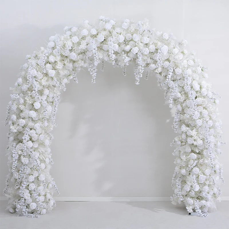 Blumenbogen künstliche Blumen Hintergrund Vorschlag Vorschlag Hochzeitsfeierdekoration