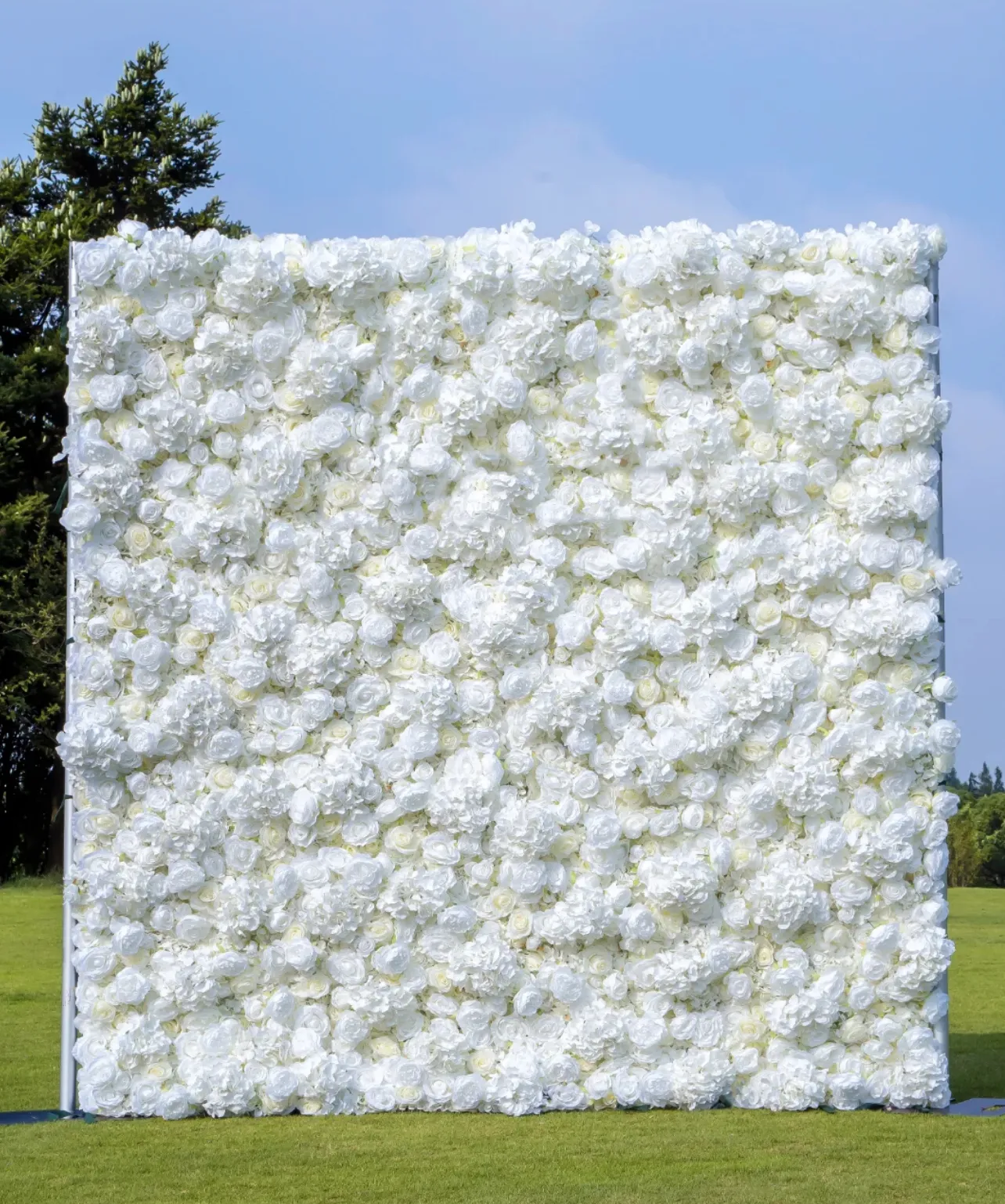 Ybliouke Blumenwand Stoff rauft Vorhang Blumener Kulisse Hochzeitsfeier Vorschlag Dekor Dekor