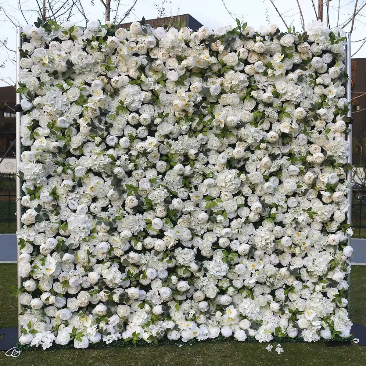 Ybliouke Blumenwand Stoff rauft Vorhang Blumener Kulisse Hochzeitsfeier Vorschlag Dekor Dekor