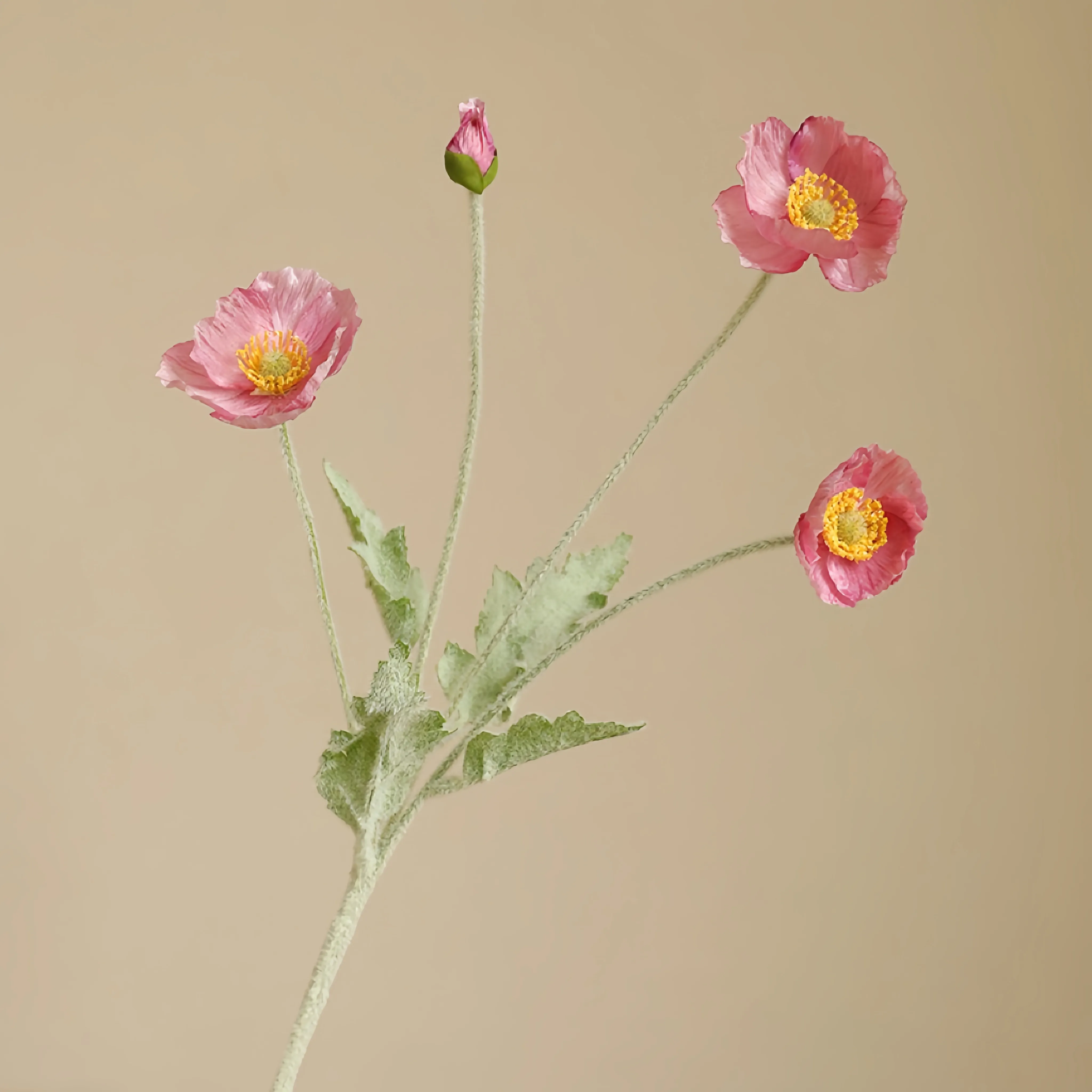 Faux gefockte mohnblüte Arrangement