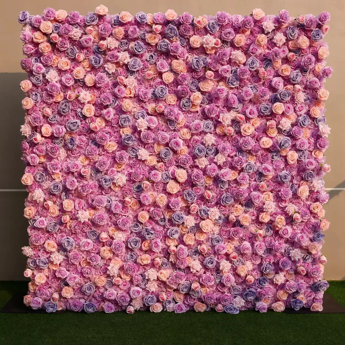 Ybliouke Blumenwand Stoff rauft Vorhang Blumener Kulisse Hochzeitsfeier Vorschlag Dekor Dekor