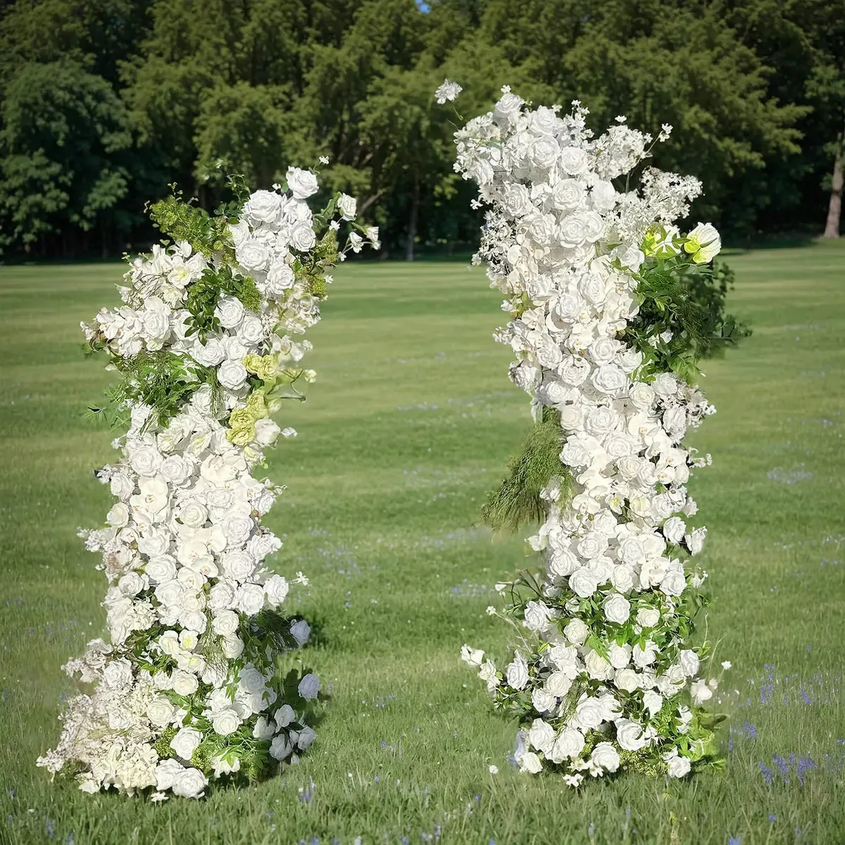 Blumenbogen Blumensäulen für Partydekor inklusive Rahmen