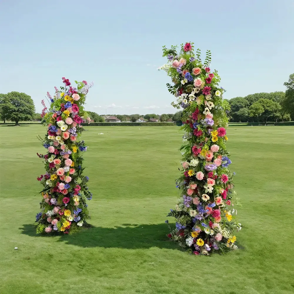 Blumenbogen Blumensäulen für Partydekor inklusive Rahmen