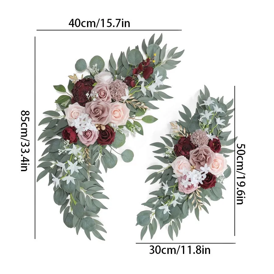 Seniorenschild Blume grau Pink & Burgund